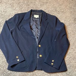 Navy Blazer with Gold Buttons
